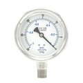 Pic Gauges Gauge, 4", 30/0 VAC, 1/2"LM, SS PRO-301D-402A-01